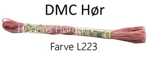 DMC hør farve 223 rosa 1 stk tilbage